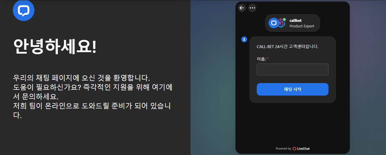 24시간 고객센터 라이브 채팅으로 즉각적인 도움 받기